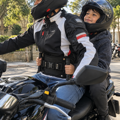 Cinturón con asas para pasajero de moto